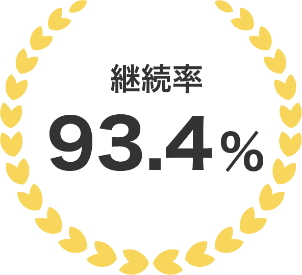継続率 93.4%